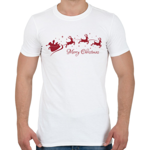 PRINTFASHION boldog karácsonyt - Férfi póló - Fehér