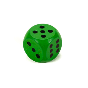 Fakopáncs Fa dobókocka 1,5 cm (zöld)