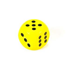 Fakopáncs Fa dobókocka 1,5 cm (sárga)
