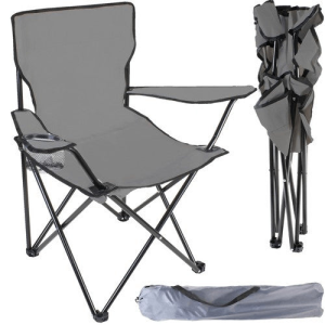 LEO-5660 Szürke összehajtható kerti szék, horgász szék