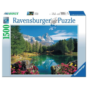 Ravensburger 1500 db-os puzzle - Hegyi tó és a Matterhorn (16341)