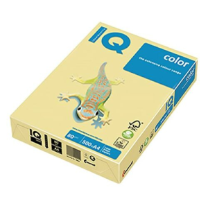IQ Fénymásolópapír színes IQ Color A/4 80 gr pasztell vanília BE66 500 ív/csomag