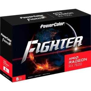 Powercolor Powercolor fighter rx 7600 8gb gddr6 videokártya (rx 7600 8g-f)