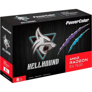 Powercolor Powercolor hellhound rx 7600 8gb gddr6 videokártya (rx 7600 8g-l/oc)