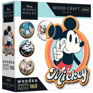 Trefl Wood Craft: Disney – Retro Mickey egér 160 db-os prémium fa puzzle – Trefl
