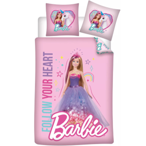Mattel Barbie Follow Your Heart ágyneműhuzat 100×135 cm, 40×60 cm Nr1
