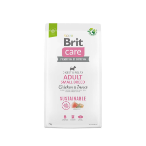  Brit Care Sustainable Adult Small Breed Chicken & Insect – 2×7 kg
