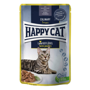  Happy Cat Pouch Szósz Culinary Baromfi – 4×85 g