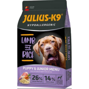  Julius-K9 Hypoallergenic Puppy & Junior Lamb & Rice – 3 kg