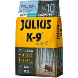  Julius-K9 GF Hypoallergenic Utility Dog Adult Wild Boar & Berry – 340 g