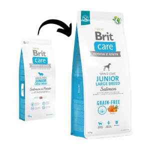  Brit Care Grain-free Junior Large Breed Salmon & Potato kutyatáp – 12 kg