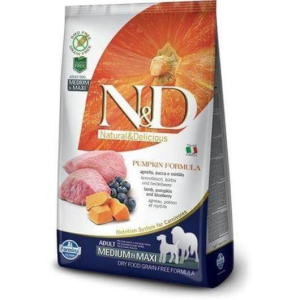  N&D Dog Grain Free bárány&áfonya sütőtökkel adult medium/maxi kutyatáp – 2×12 kg