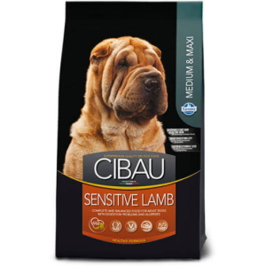  Cibau Sensitive Lamb Medium/Maxi kutyatáp – 2×12+2 kg