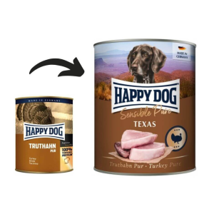  Happy Dog Texas Pur Pulykahúsos konzerv – 800 g