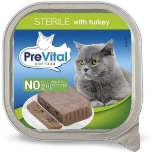  Prevital alutálka macska pulyka steril – 12×100 g