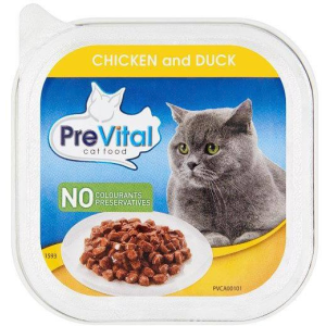  PreVital alutálka macska csirke-kacsa – 24×100 g