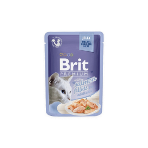 Brit Premium Cat Delicate Fillets in Jelly with Salmon – 85 g