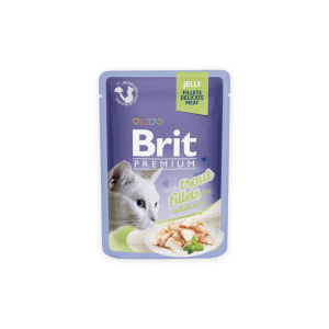  Brit Premium Cat Delicate Fillets in Jelly with Trout – 4×85 g