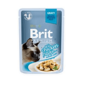  Brit Premium Cat Delicate Fillets in Gravy with Chicken – 12×85 g
