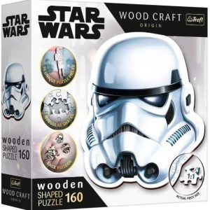 Trefl Puzzle Wood Craft: Star Wars, Rohamosztagos sisak 160 darabos puzzle fából (20188) (T20188)