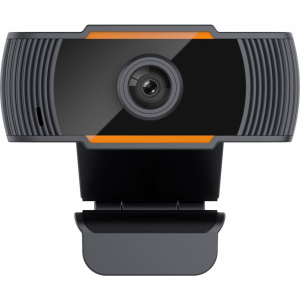 WELL WEBCAM-701BK-WL webkamera mikrofonnal 720p fekete (WEBCAM-701BK-WL)