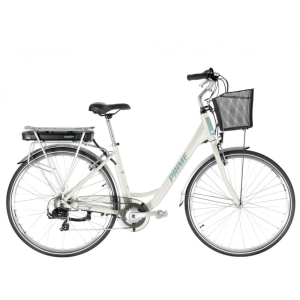 Hecht Elektromos Kerékpár HECHT PRIME White, 26&quot;-os, aluminium váz, tárcsa fék, Shimano váltó, 36V/10,4Ah, + 40.000 Ft értékű wellness utalvány