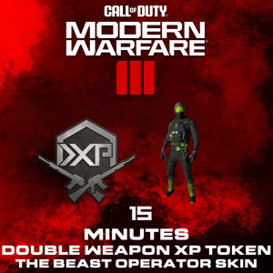 Activision Call of Duty: Modern Warfare III - The Beast Operator Skin + 15 Minutes Double Weapon XP (DLC) (Digitális kulcs - PC/PlayStation 4/PlayStation 5/Xbox