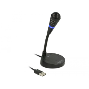 DELOCK USB mikrofon talppal és érintős némító gombbal (65868) (Delock 65868)