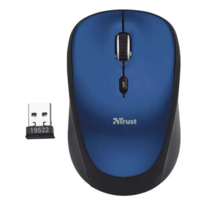 Trust Yvi Wireless Mouse vezeték nélküli kék egér, vezeték nélküli, wireless, optikai