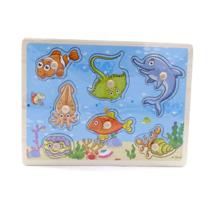 Szoti Fa puzzle - bedugós, tengeri állatok - 72228