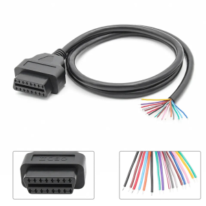  Szerelhető OBD2 kábel 16pin csatlakozó 100cm &#8211; female