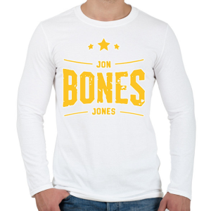 PRINTFASHION Jon Bones Jones - Férfi hosszú ujjú póló - Fehér