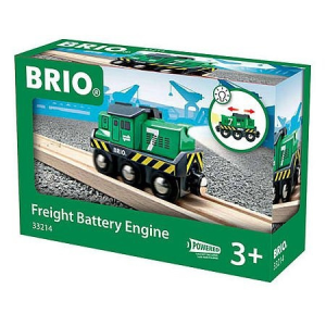  BRIO Elemes tehervonati mozdony - zöld (33214)