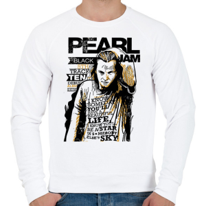 PRINTFASHION Pearl Jam - Férfi pulóver - Fehér