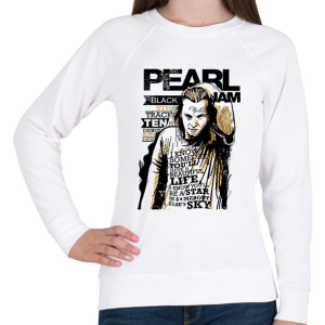 PRINTFASHION Pearl Jam - Női pulóver - Fehér