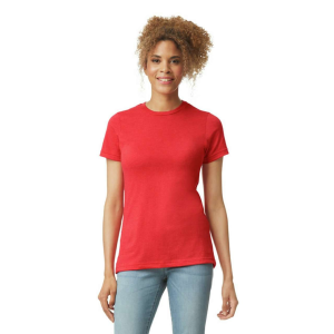 GILDAN Softstyle® CVC női póló (Red Mist, XL)