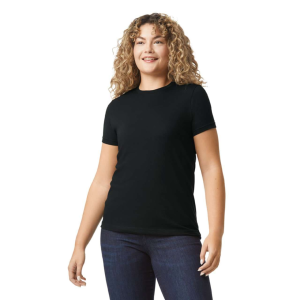GILDAN Softstyle® CVC női póló (Pitch Black, XL)