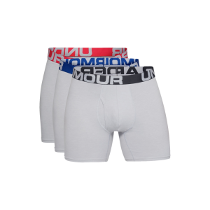 Under Armour Férfi boxeralsó Under Armour Charged Cotton 6in 3 Pack Mod Gray Medium Heather S