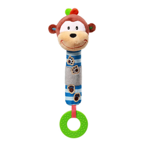 George Plyšová pískací hračka s kousátkem Baby Ono opička George
