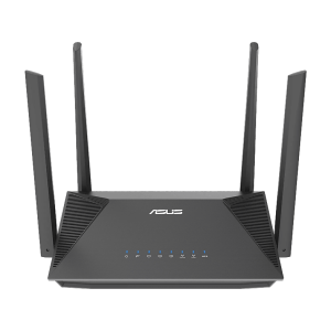 Asus RT-AX52 kétsávos AX1800 MESH router, 3x Gigabit LAN, fekete (90IG08T0-MO3H00)