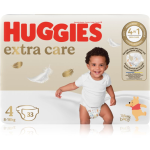 Huggies Extra Care Size 4 eldobható pelenkák 8-16 kg 33 db