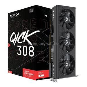 XFX SPEEDSTER QICK308 RADEON RX7600 BLACK Gaming Graphics Card with8GB GDDR6 HDMI 3xDP, AMD RDNAT 2 (RX-76PQICKBY)