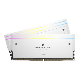 Corsair Dominator Titanium RGB - DDR5 - kit - 48 GB: 2 x 24 GB - DIMM 288-pin - 6000 MHz / PC5-48000 - unbuffered (CMP48GX5M2B6000C30W)