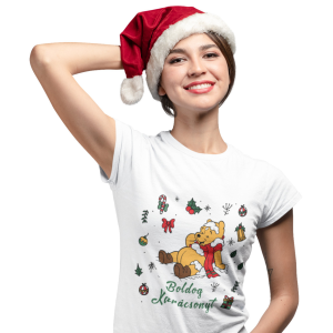  Micimackós Karácsony - Karácsonyi Női Póló