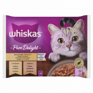 MARS MAGYARORSZÁG ÉRTÉKES.BT Whiskas Pure Delight teljes értékű nedves eledel felnőtt macskáknak 4 x 85 g (340 g)