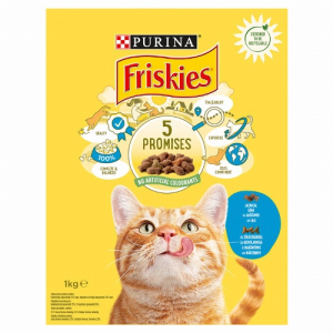 Nestlé hungária kft Friskies száraz macskaeledel lazaccal és hozzáadott zöldségekkel 1 kg