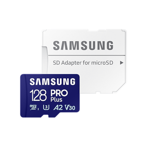 Samsung 128 GB microSDXC Card Pro Plus (180 MB/s, Class 10, U3, V30)