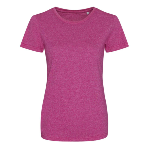 Just Ts Női márga hatású rövid ujjú póló, Just Ts JT030F, Space Pink/White-XS