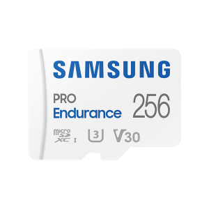 Samsung memóriakártya 256gb (microsdxc pro endurance - class 10, uhs-i) + sd adapter mb-mj256ka/eu