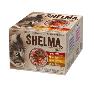 Shelma gabonamentes pörkölt filé húsválaszték, 24 x 85 g